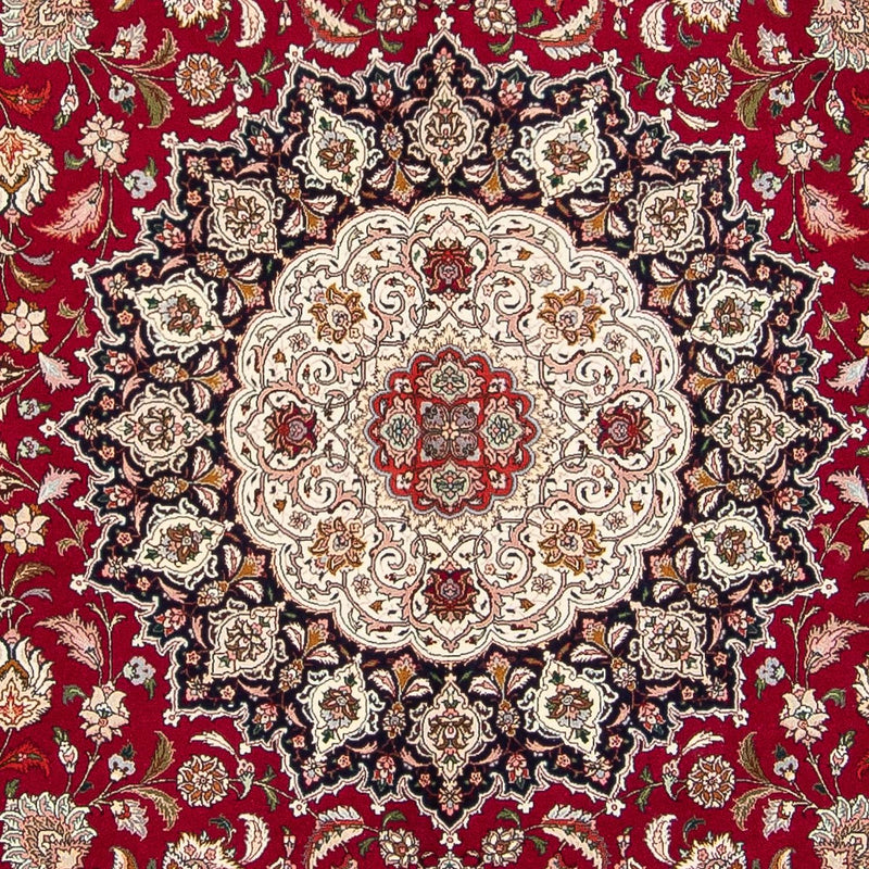 Alfombra Persa - Tabriz - Real cuadrado  - 306 x 302 cm - rojo oscuro