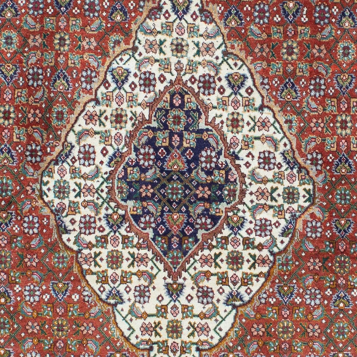 Alfombra persa - Tabriz - 209 x 152 cm - óxido