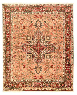 Alfombra persa - Nómada - 197 x 157 cm - rojo claro