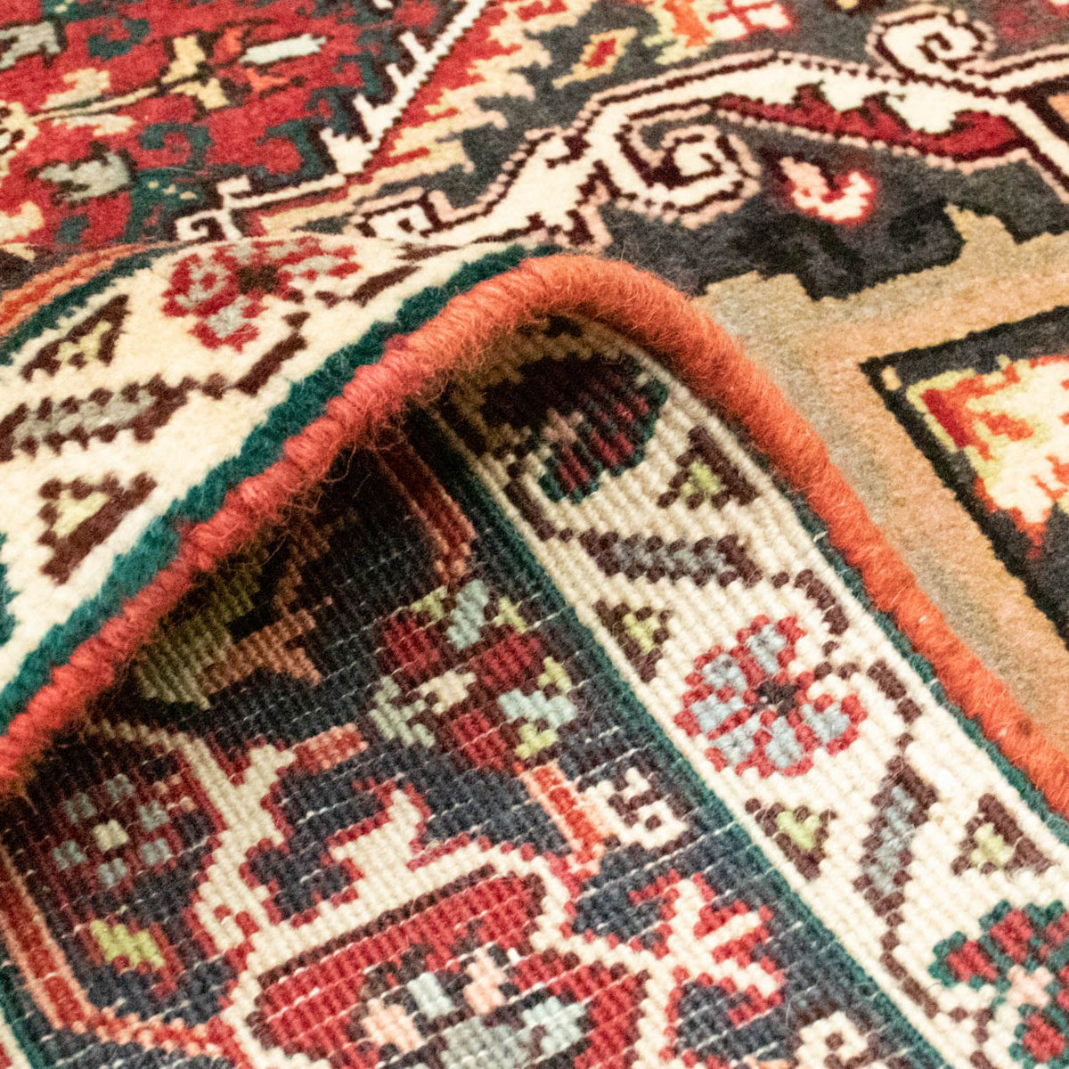 Alfombra persa - Nómada - 197 x 157 cm - rojo claro