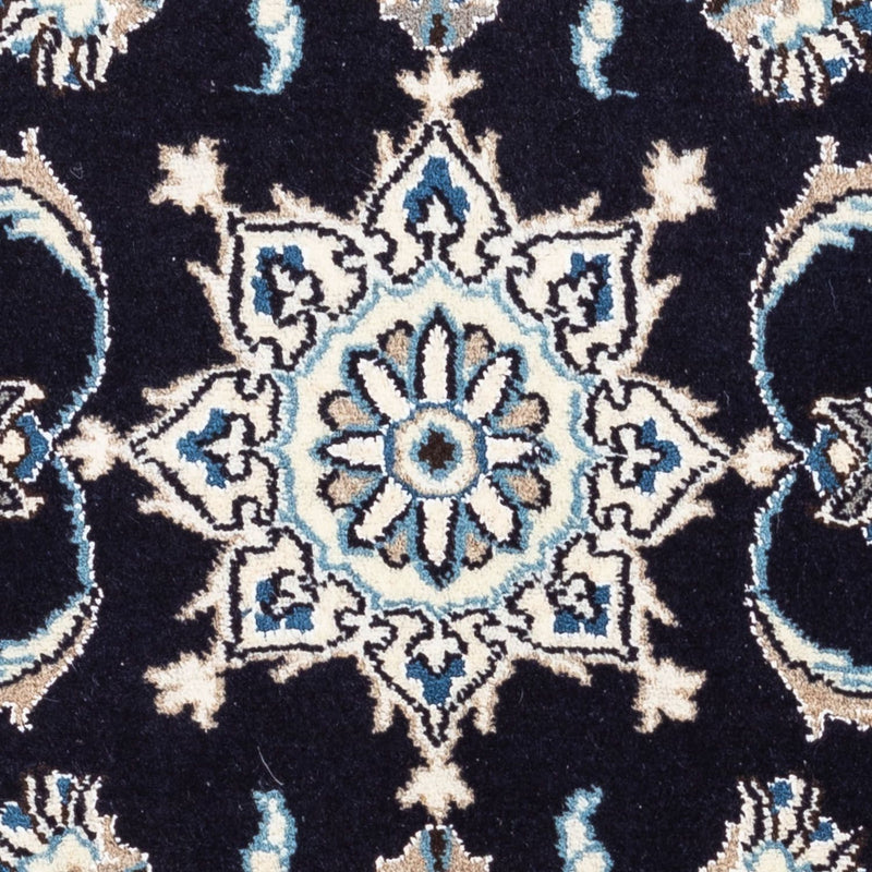 Alfombra persa - Nain - 142 x 62 cm - azul oscuro