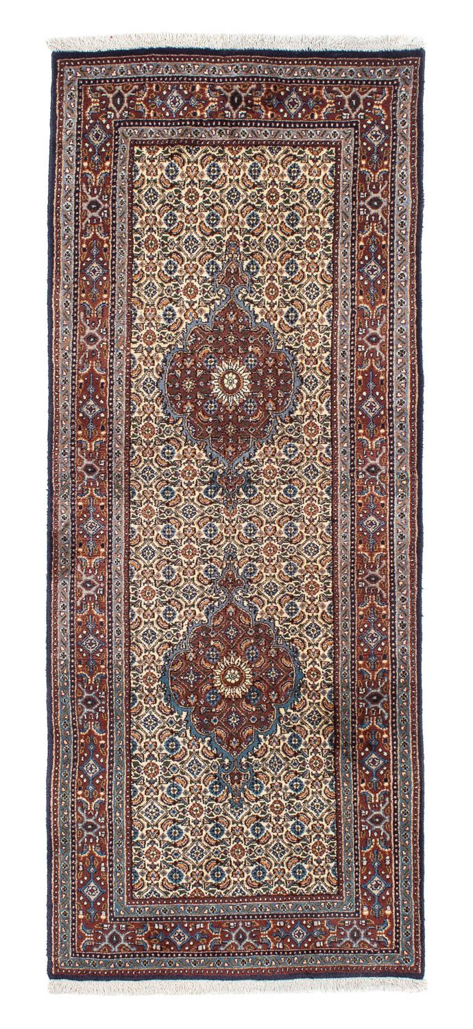 Alfombra de pasillo Alfombra persa - Clásica - 200 x 77 cm - beige