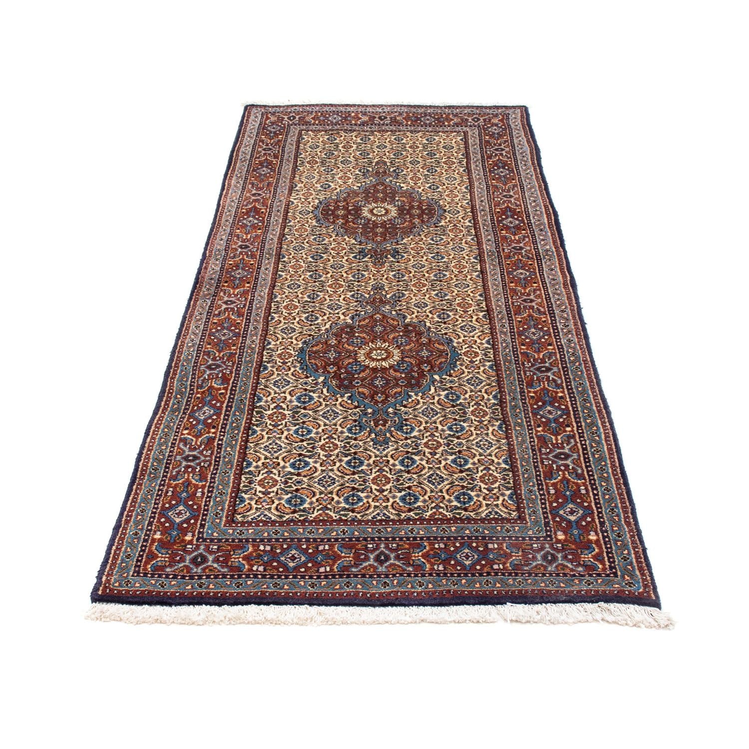 Alfombra de pasillo Alfombra persa - Clásica - 200 x 77 cm - beige
