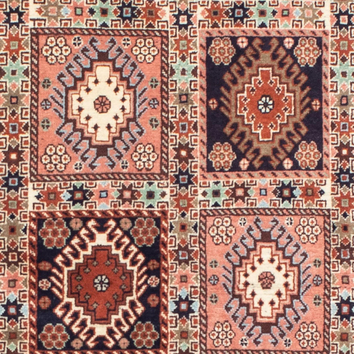 Alfombra de pasillo Alfombra persa - Nómada - 198 x 79 cm - rojo claro