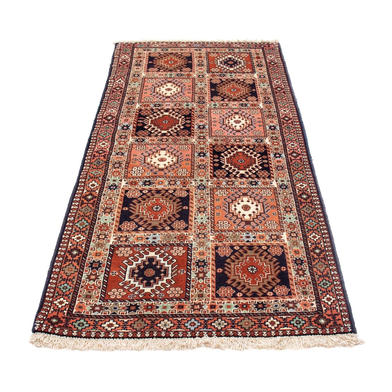 Alfombra de pasillo Alfombra persa - Nómada - 198 x 79 cm - rojo claro