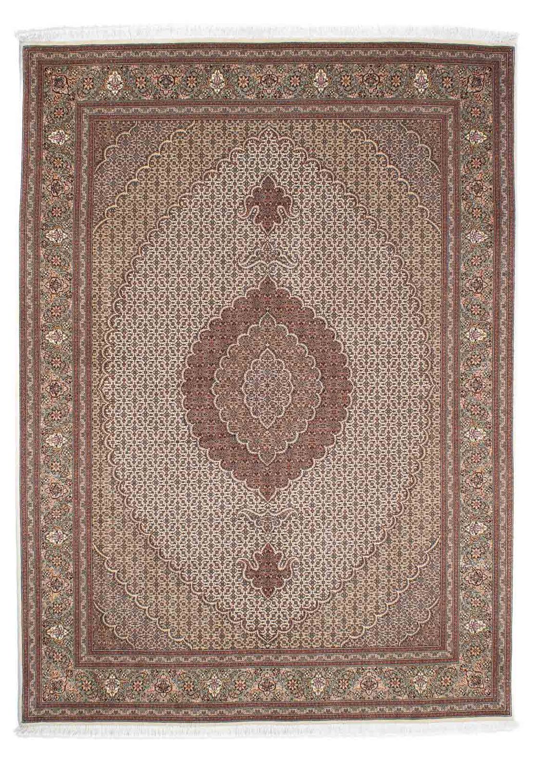 Alfombra persa - Tabriz - 237 x 168 cm - marrón claro