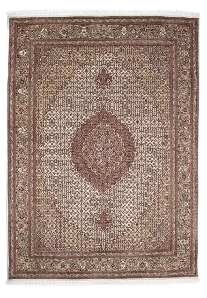 Alfombra persa - Tabriz - 237 x 168 cm - marrón claro