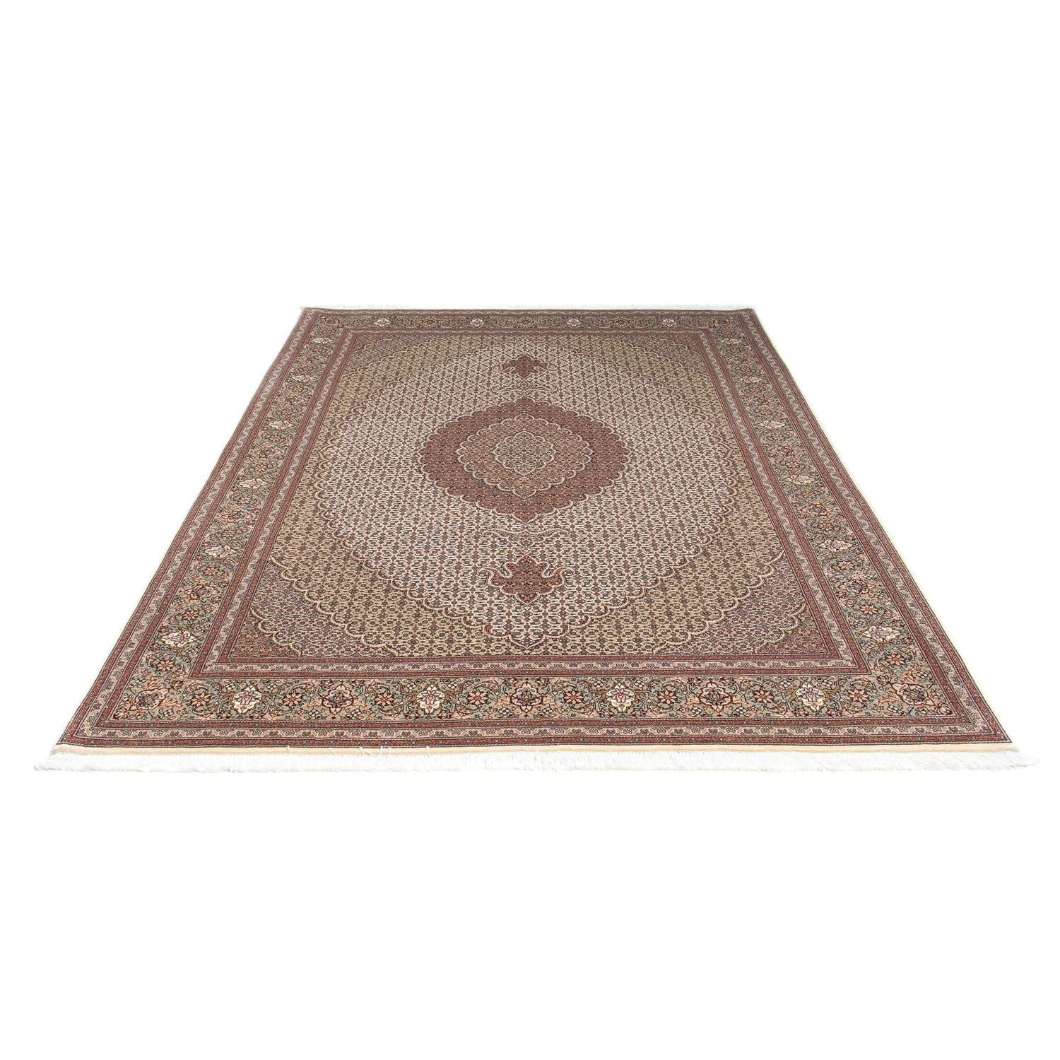 Alfombra persa - Tabriz - 237 x 168 cm - marrón claro