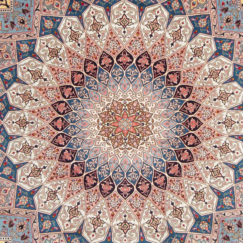 Alfombra Persa - Tabriz - Real cuadrado  - 250 x 248 cm - marrón claro