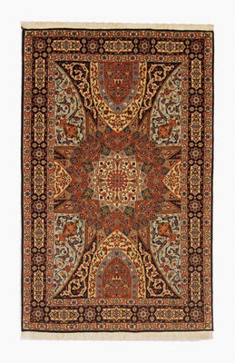 Alfombra Persa - Tabriz - Real - 154 x 98 cm - multicolor