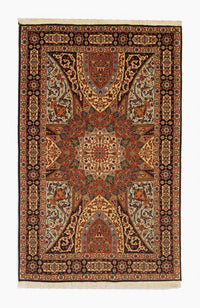Alfombra Persa - Tabriz - Real - 154 x 98 cm - multicolor