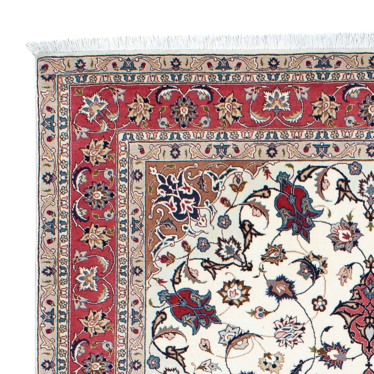Alfombra Persa - Tabriz - Real - 206 x 150 cm - beige