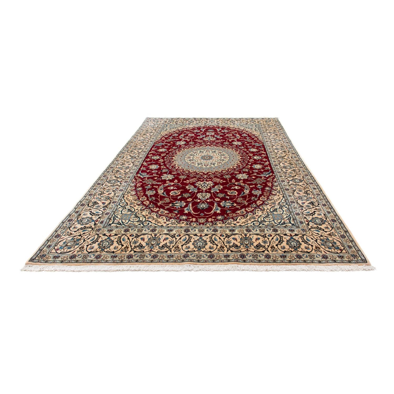 Alfombra Persa - Nain - Real - 300 x 198 cm - rojo
