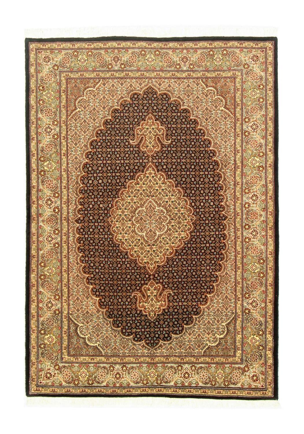 Alfombra Persa - Tabriz - Real - 148 x 102 cm - negro