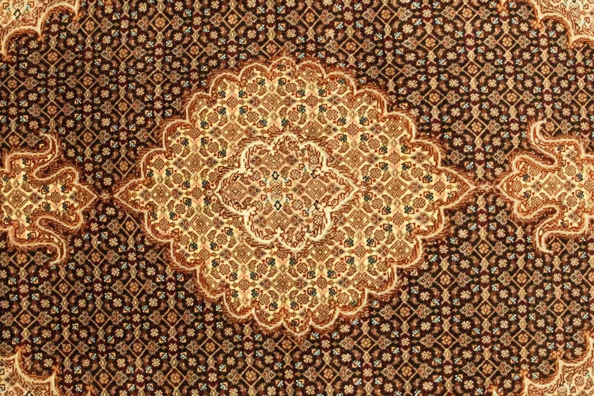 Alfombra Persa - Tabriz - Real - 148 x 102 cm - negro
