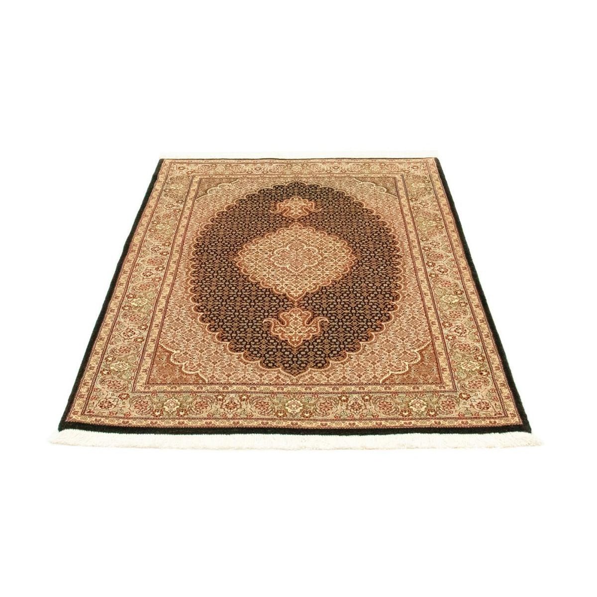 Alfombra Persa - Tabriz - Real - 148 x 102 cm - negro