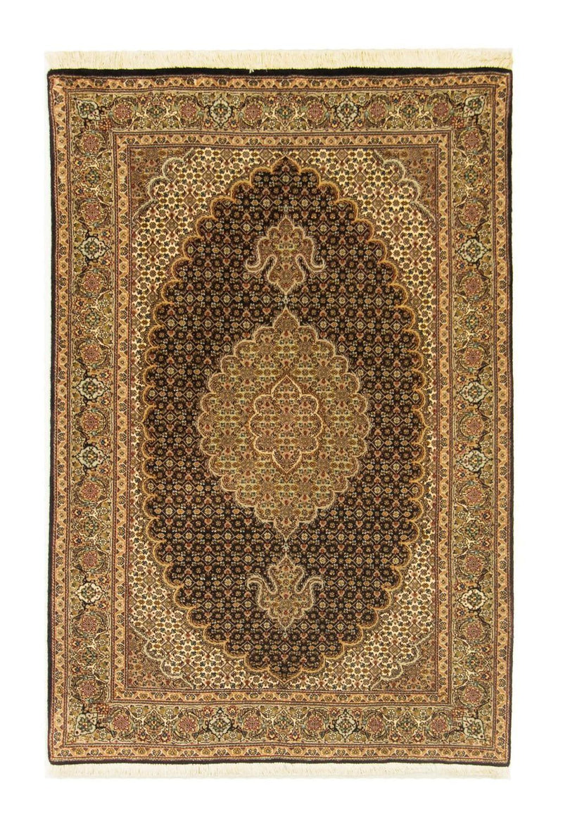 Alfombra Persa - Tabriz - Real - 151 x 102 cm - azul oscuro