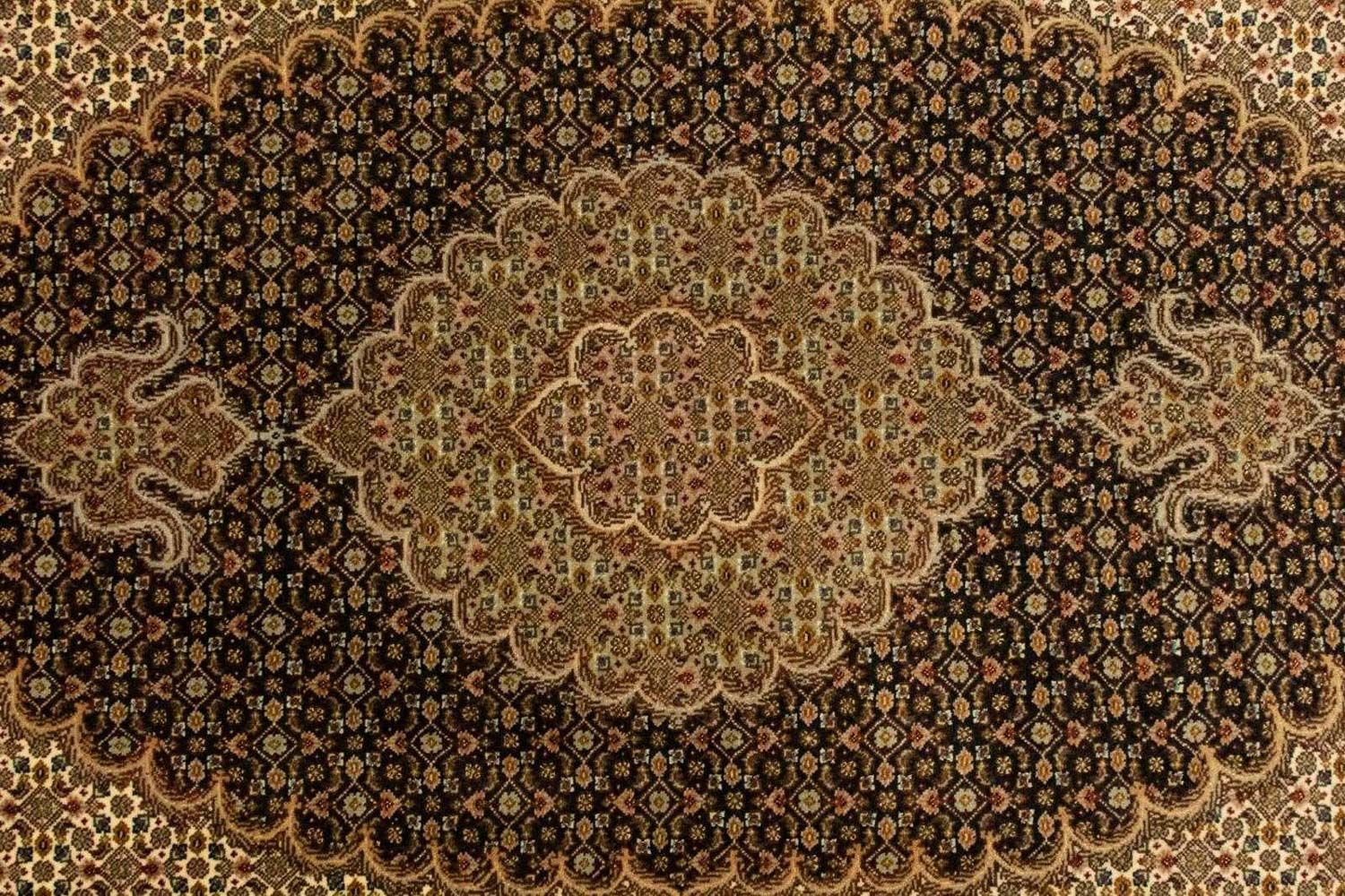 Alfombra Persa - Tabriz - Real - 151 x 102 cm - azul oscuro
