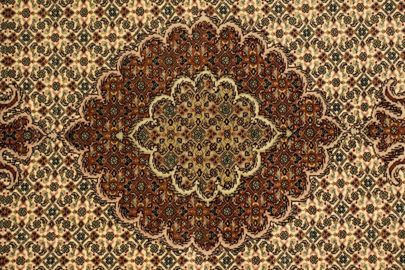 Alfombra Persa - Tabriz - Real - 146 x 107 cm - beige