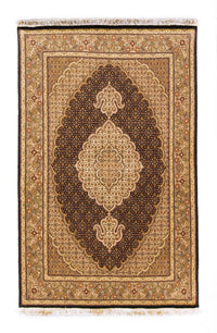 Alfombra persa - Tabriz - 158 x 100 cm - negro
