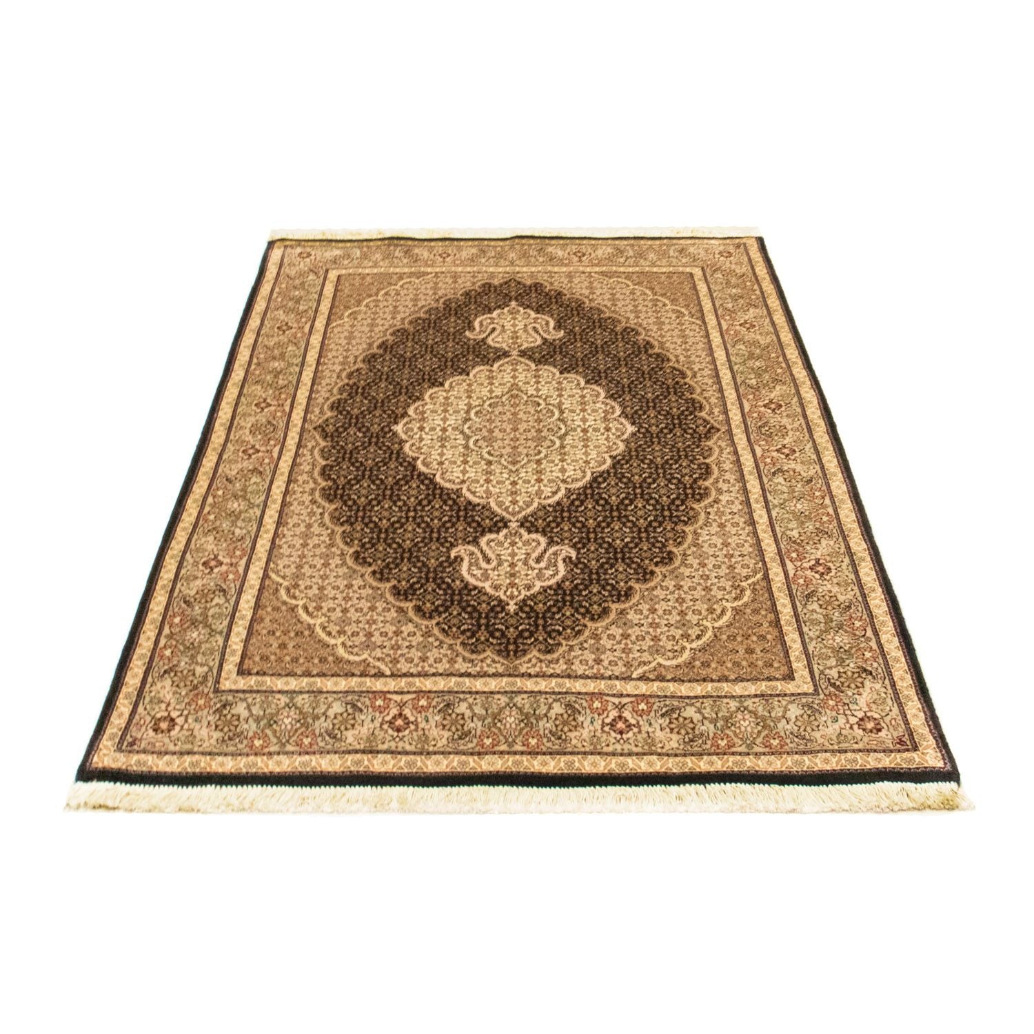 Alfombra persa - Tabriz - 158 x 100 cm - negro