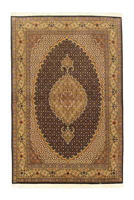 Alfombra Persa - Tabriz - Real - 156 x 103 cm - negro