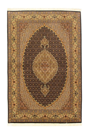 Alfombra Persa - Tabriz - Real - 156 x 103 cm - negro