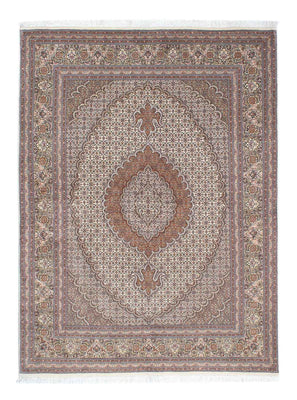 Alfombra persa - Tabriz - 203 x 146 cm - marrón claro