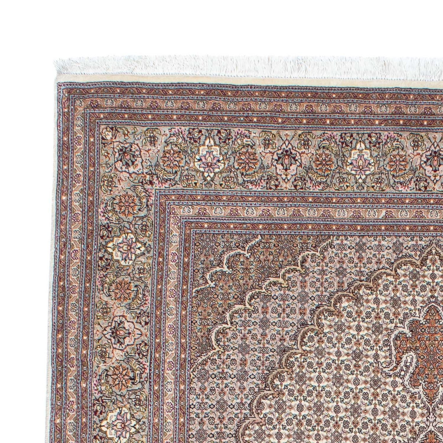 Alfombra persa - Tabriz - 203 x 146 cm - marrón claro