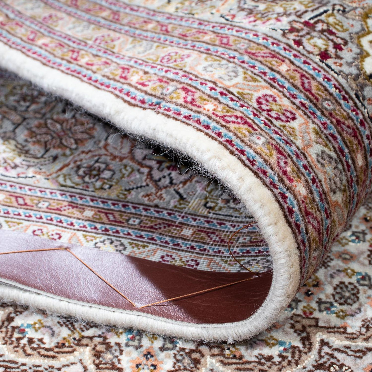 Alfombra persa - Tabriz - 203 x 146 cm - marrón claro