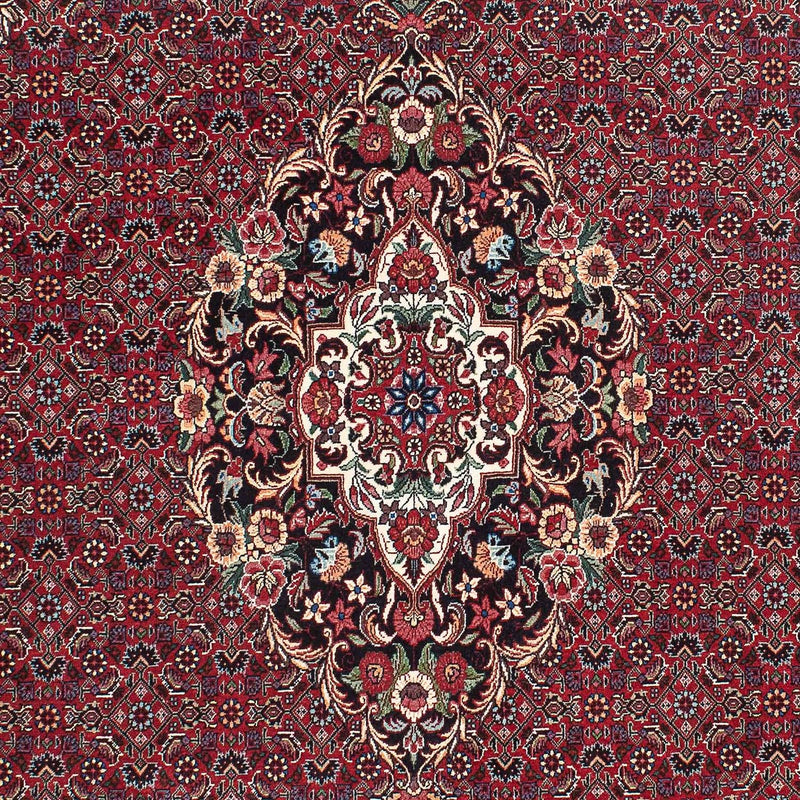 Alfombra persa - Bidjar - 233 x 140 cm - rojo oscuro