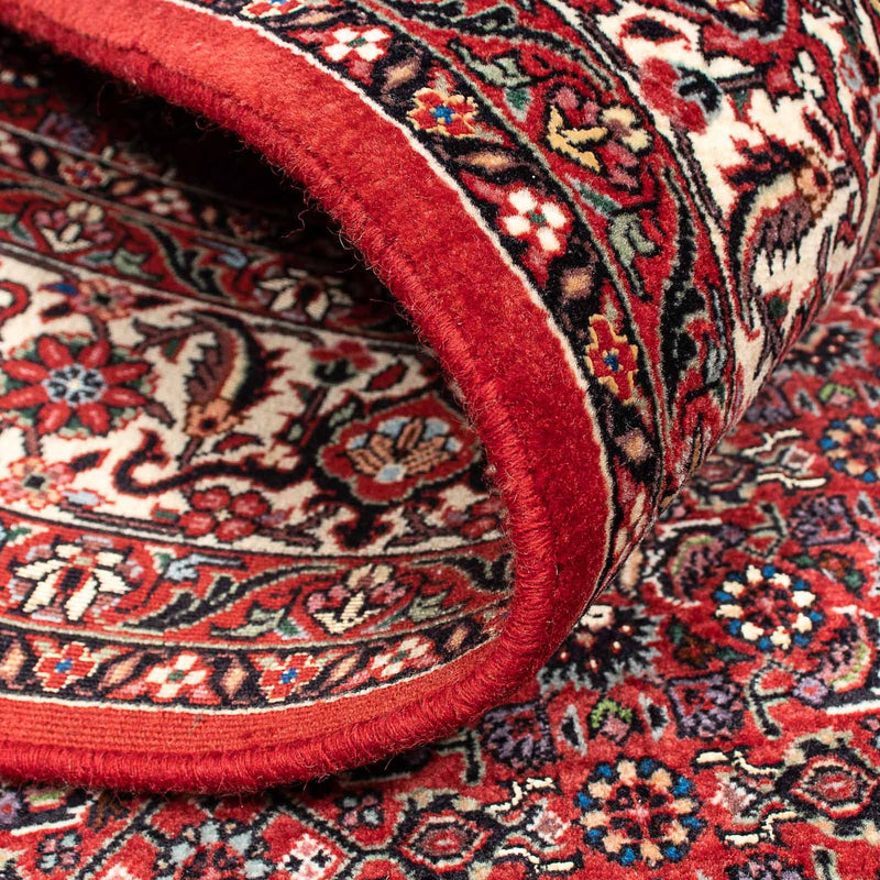Alfombra persa - Bidjar - 233 x 140 cm - rojo oscuro