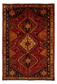 Alfombra persa - Nómada - 290 x 186 cm - rojo oscuro