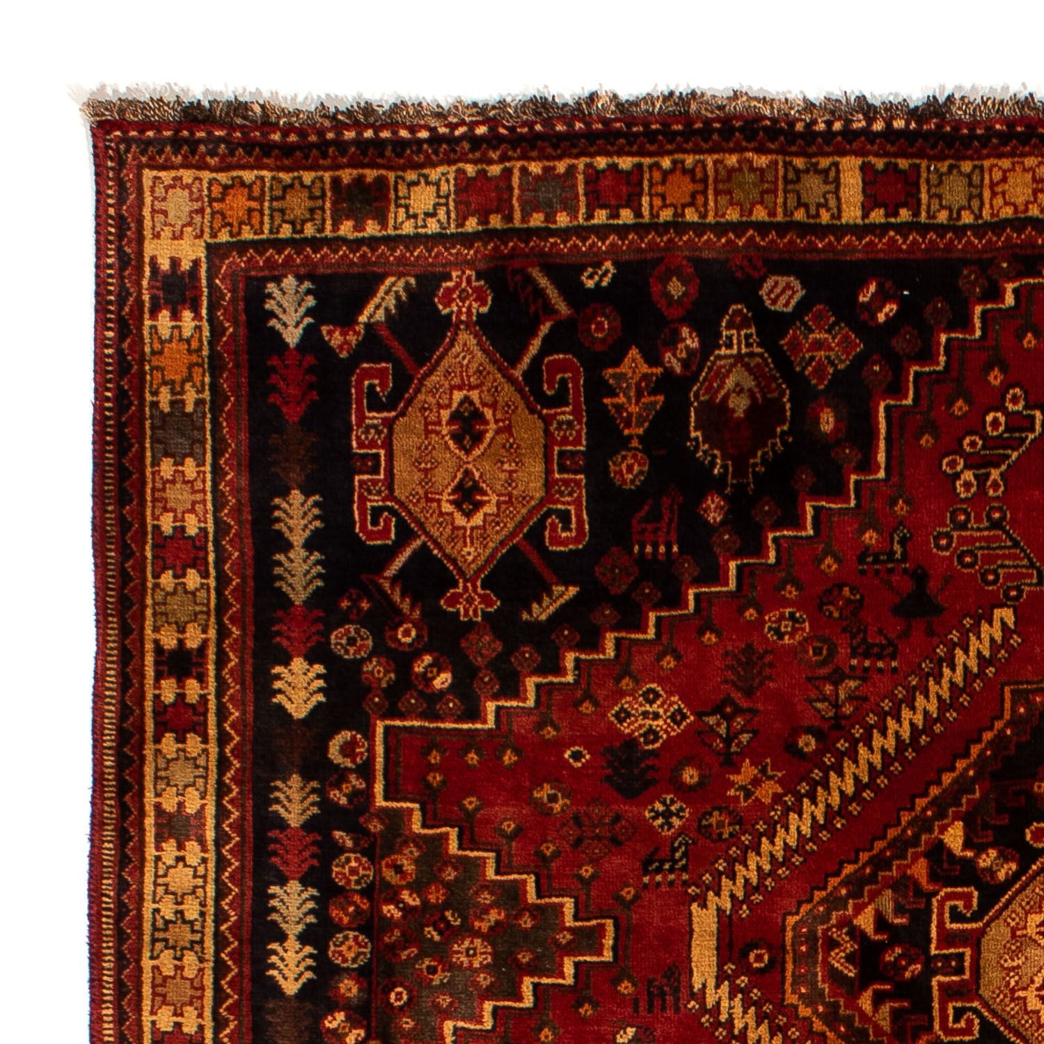 Alfombra persa - Nómada - 290 x 186 cm - rojo oscuro