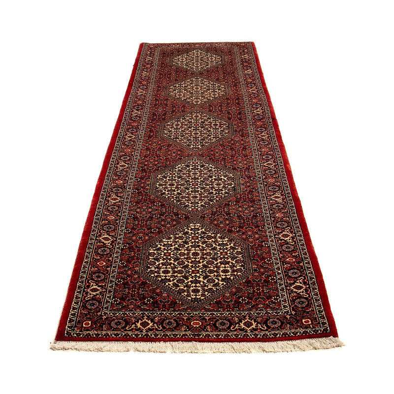 Alfombra de pasillo Alfombra persa - Bidjar - 318 x 83 cm - rojo oscuro