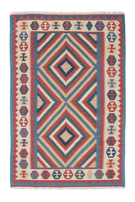 Alfombra Kelim - Oriental - 183 x 124 cm - azul