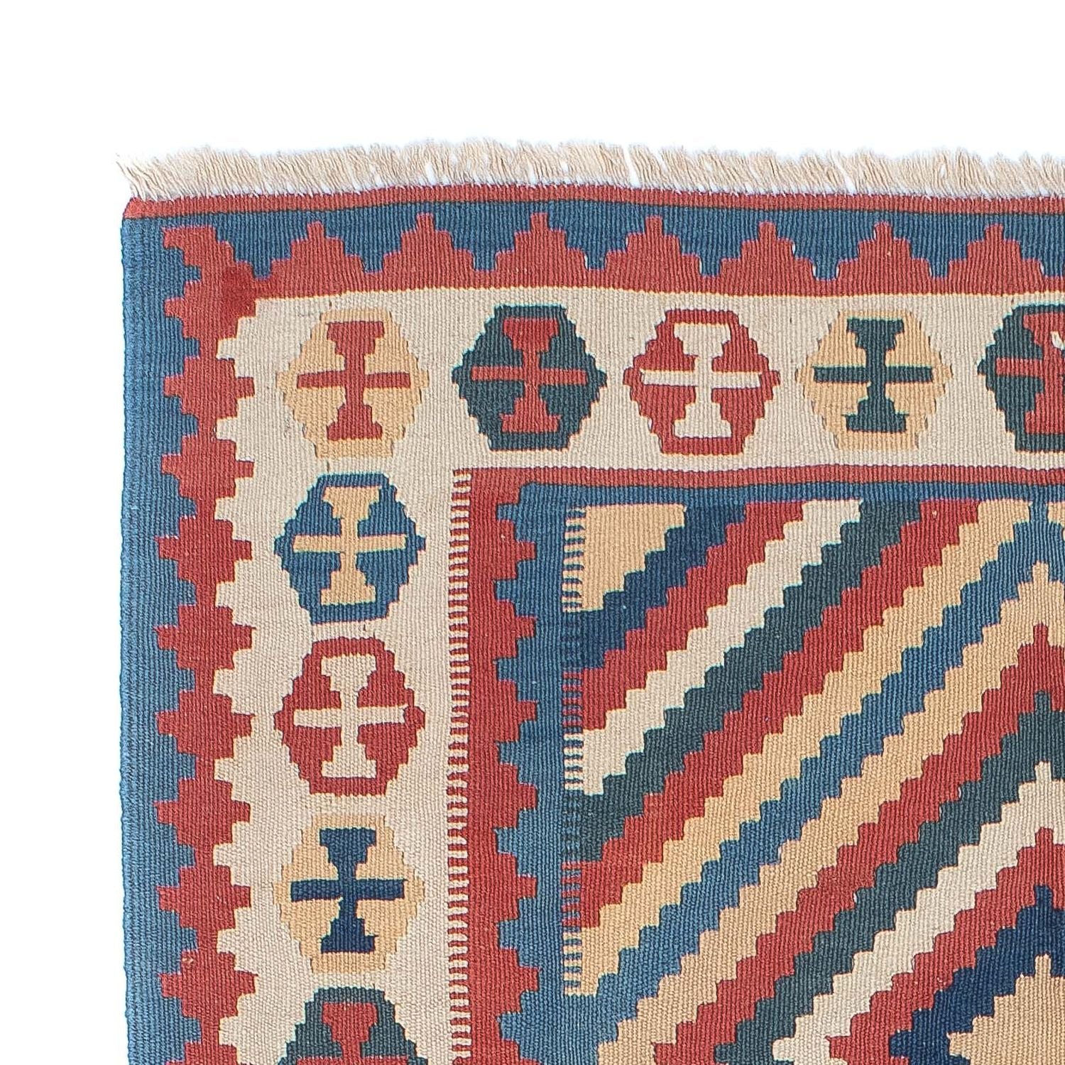 Alfombra Kelim - Oriental - 183 x 124 cm - azul