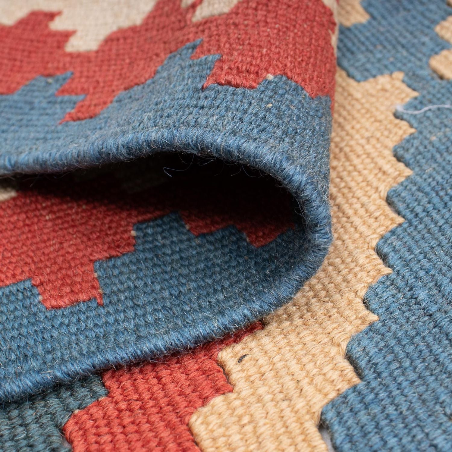 Alfombra Kelim - Oriental - 183 x 124 cm - azul