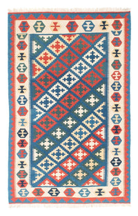 Alfombra Kelim - Oriental - 185 x 112 cm - azul