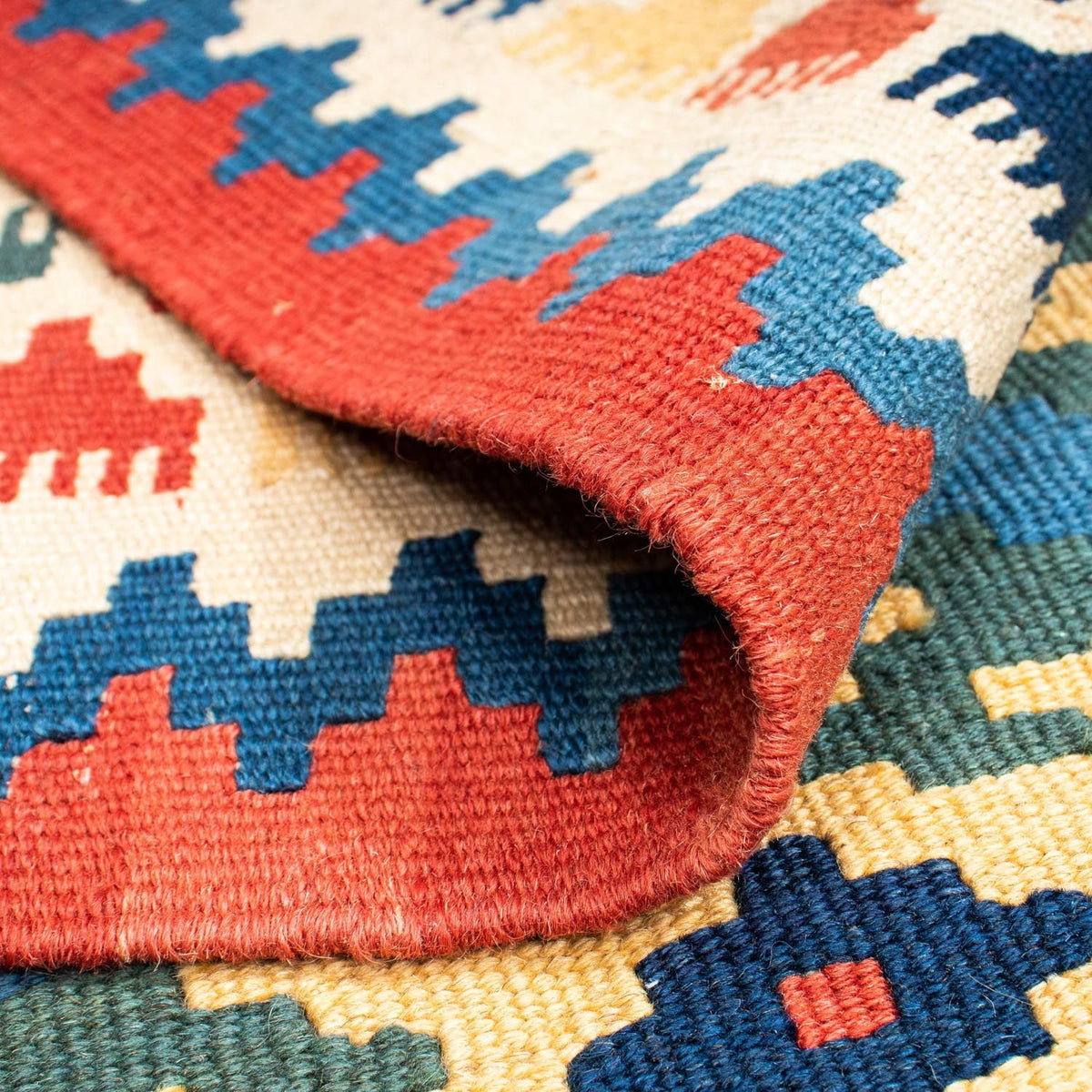 Alfombra Kelim - Oriental - 182 x 122 cm - azul