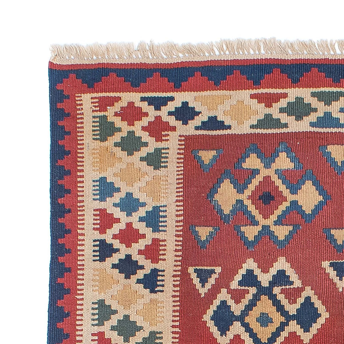 Alfombra Kelim - Oriental - 156 x 105 cm - rojo oscuro