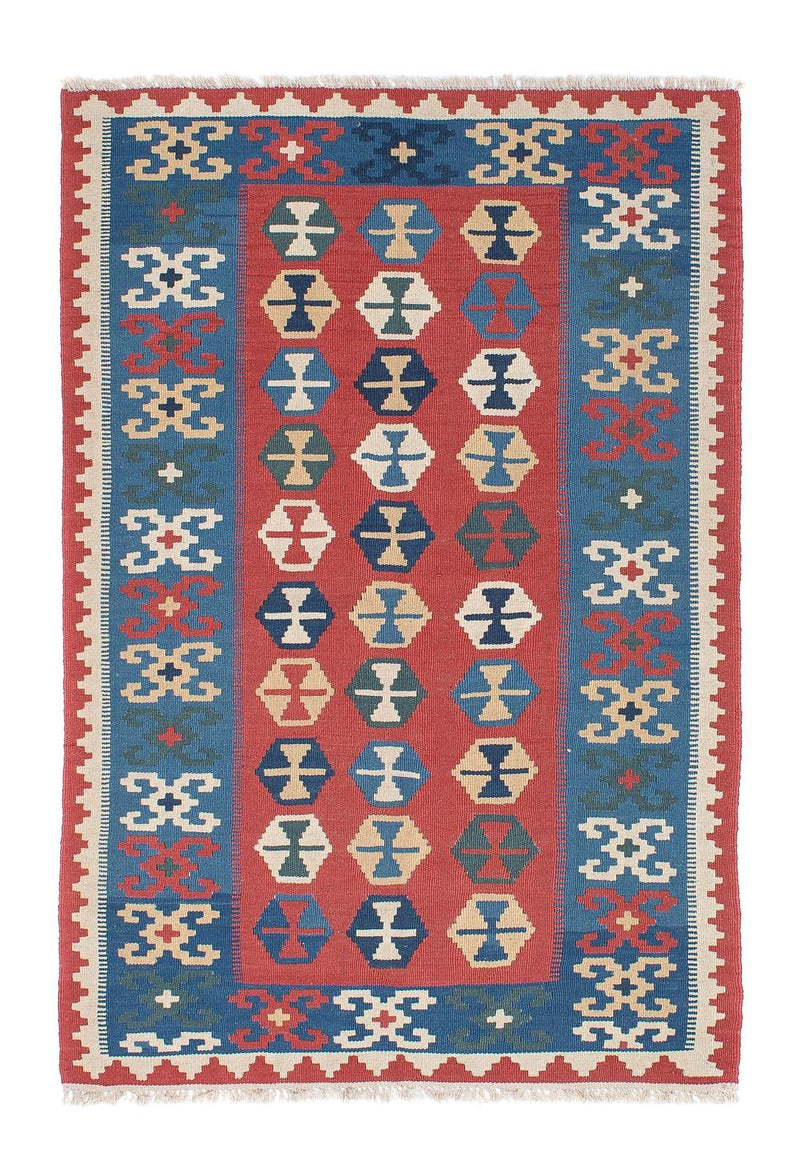 Alfombra Kelim - Oriental - 167 x 113 cm - azul