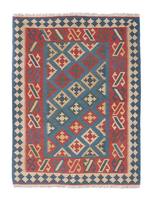 Alfombra Kelim - Oriental - 178 x 128 cm - azul
