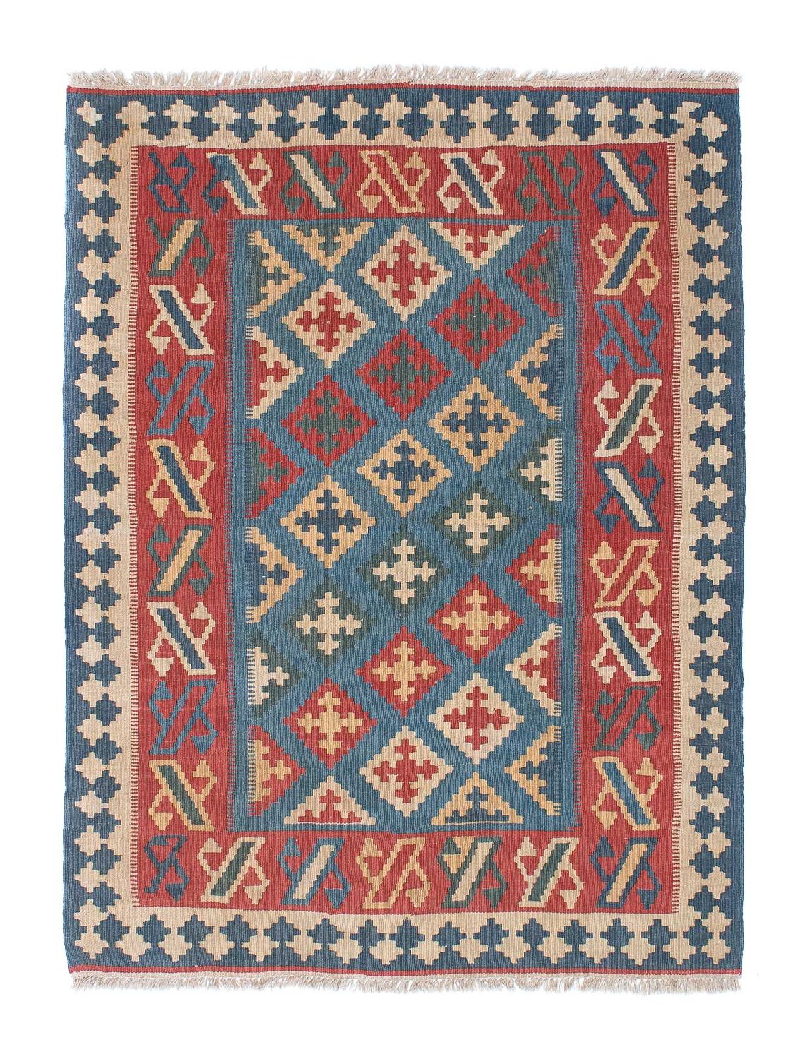 Alfombra Kelim - Oriental - 178 x 128 cm - azul
