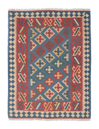 Alfombra Kelim - Oriental - 178 x 128 cm - azul