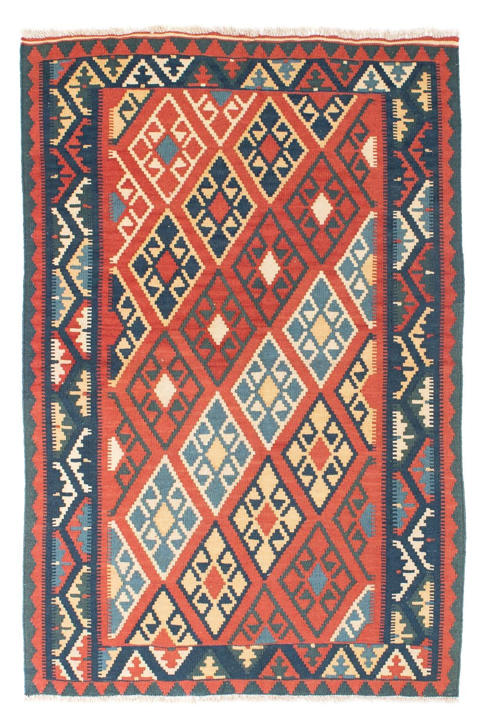 Alfombra Kelim - Oriental - 156 x 105 cm - óxido