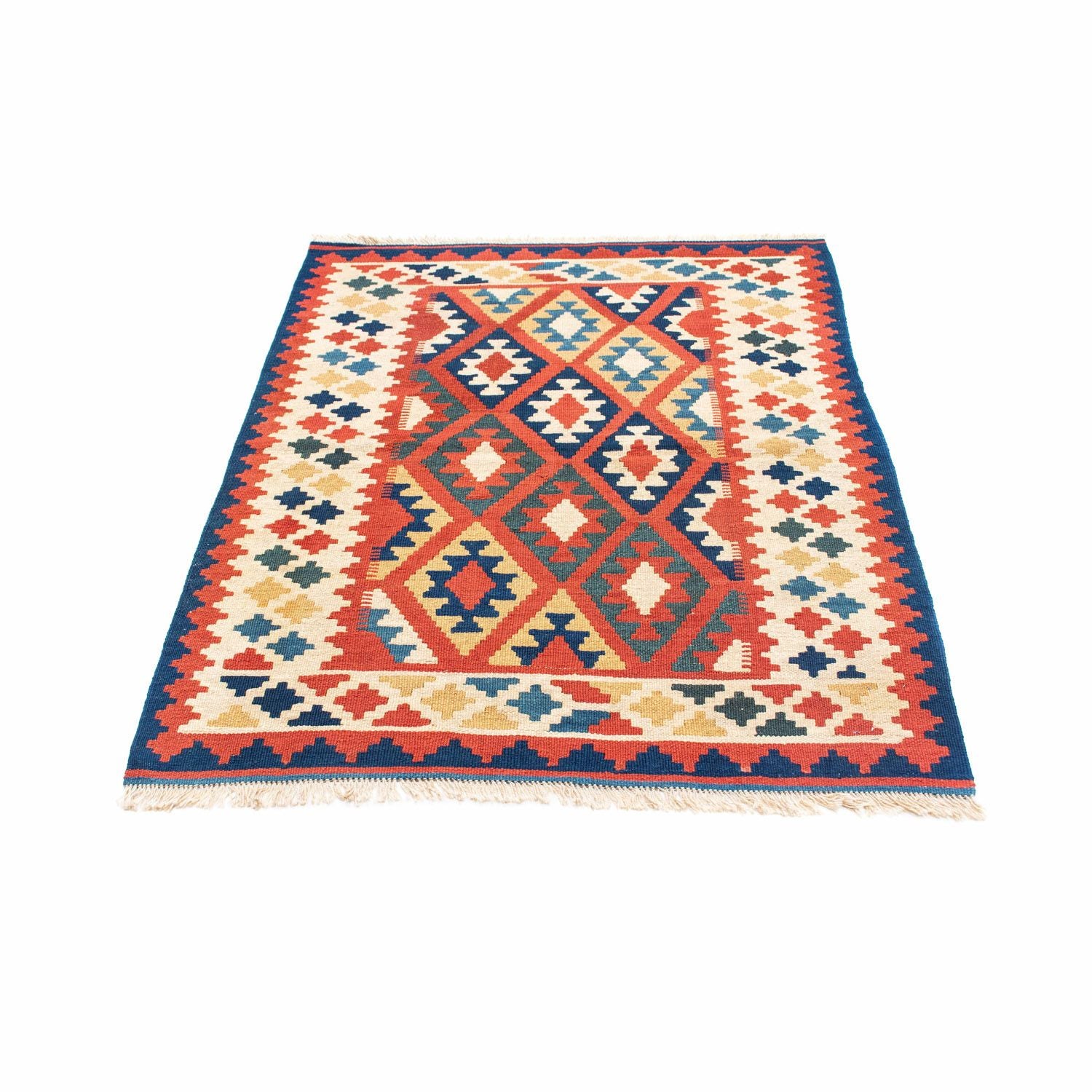 Alfombra Kelim - Oriental - 145 x 100 cm - rojo