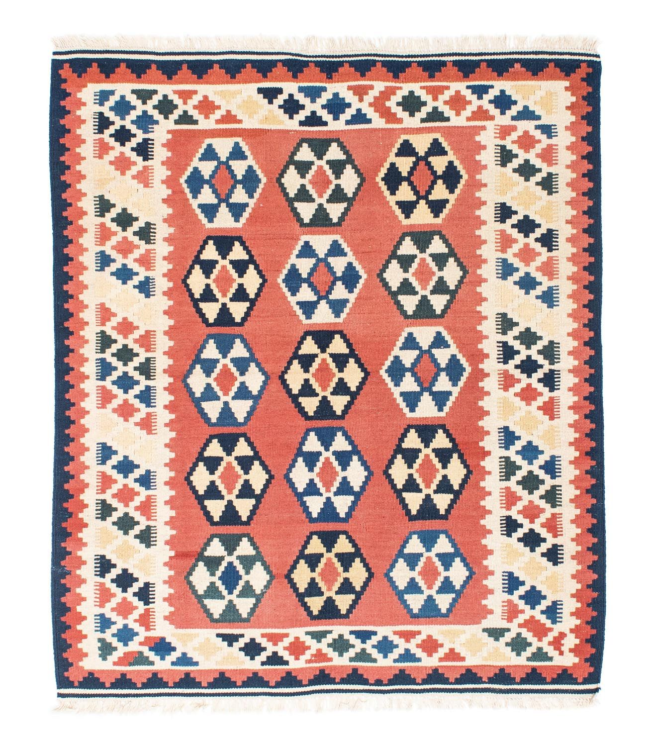 Alfombra Kelim - Oriental cuadrado  - 148 x 121 cm - óxido