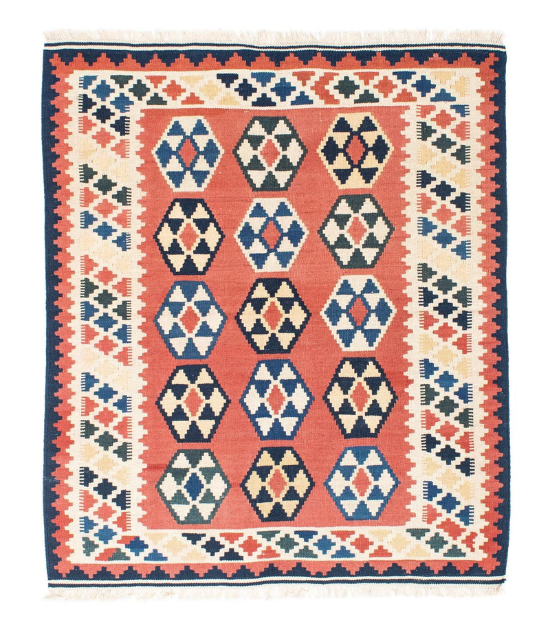 Alfombra Kelim - Oriental cuadrado  - 148 x 121 cm - óxido