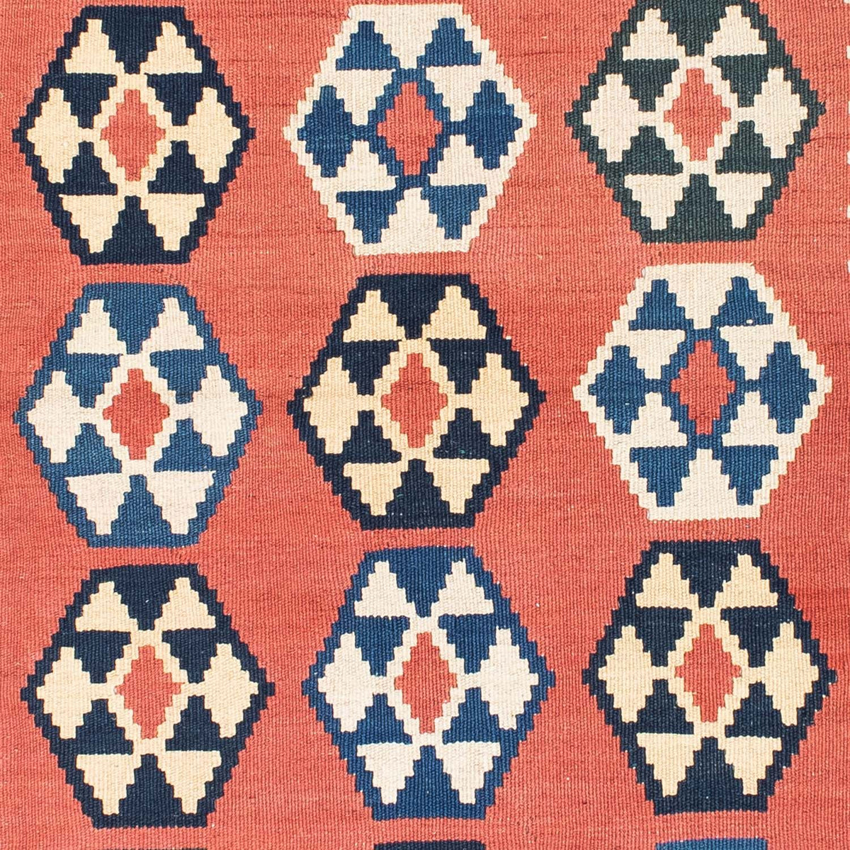 Alfombra Kelim - Oriental cuadrado  - 148 x 121 cm - óxido